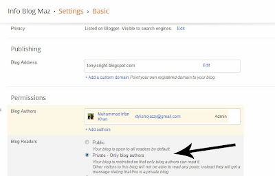 Make Blogger Blog Private Tips and Tricks
