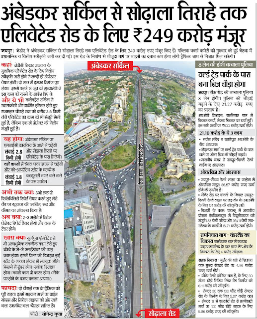 Ambedkar Circle to Sodala elevated road