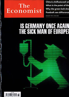 copertina ecnomisti agosto 2023 germany sick man of Europe