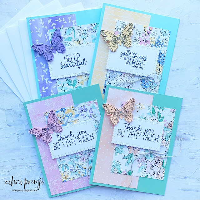 butterfly gala, handmade gift, handmade cards, simple cards, hand penned dsp