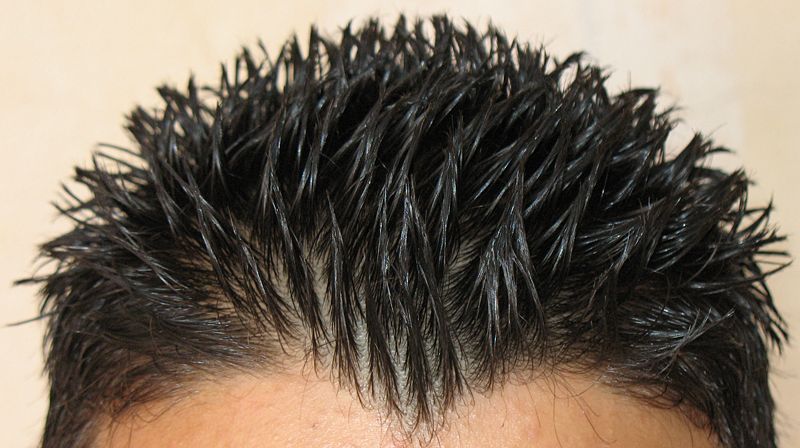 Hair With Mousse In It. මූස් (Hair Mousse)