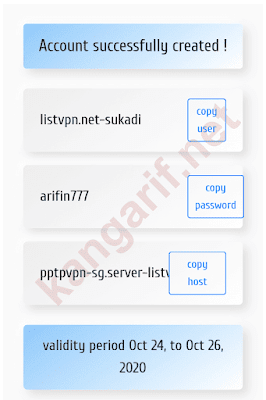 membuat akun pptp vpn gratis berhasil