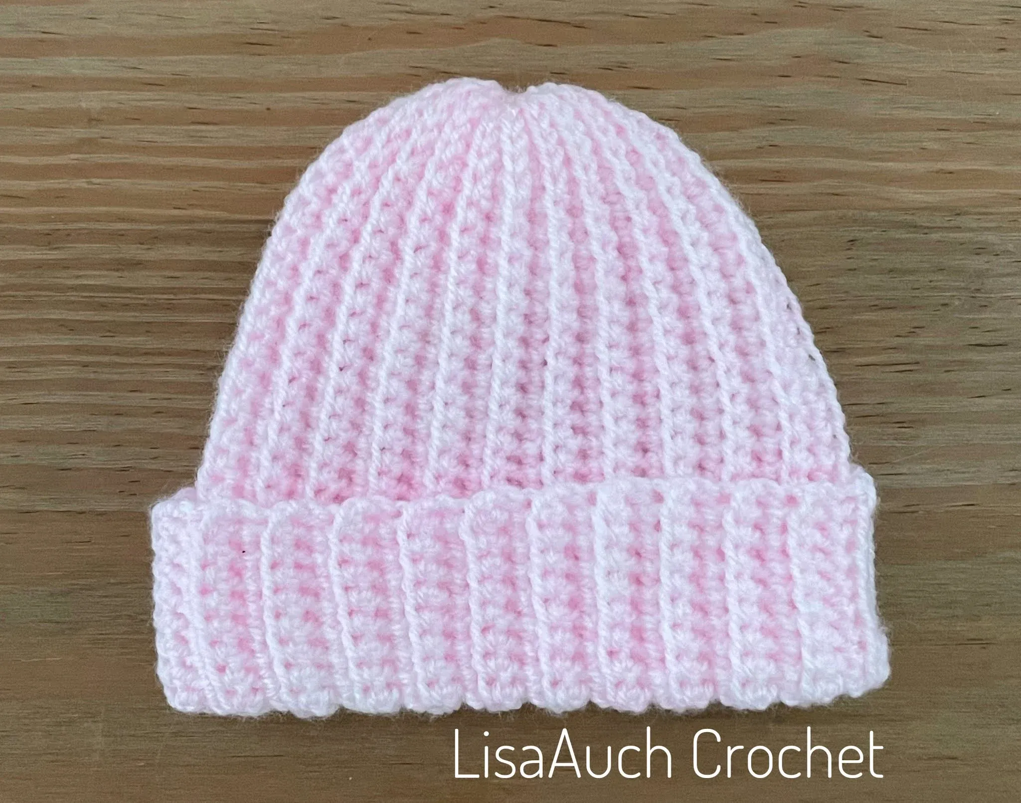 ribbed baby crochet hat pattern FREE, Crochet hat to donate to hospitals