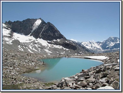 This unnamed lake was very tranquil