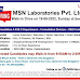 MSN Laboratories Pvt. Ltd Walk-in Drive on 19-06-2022, Sunday at Bangalore.