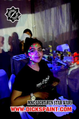 face painting uv glow dark jakarta