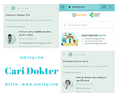 Aplikasi Cari Dokter SehatQ.com