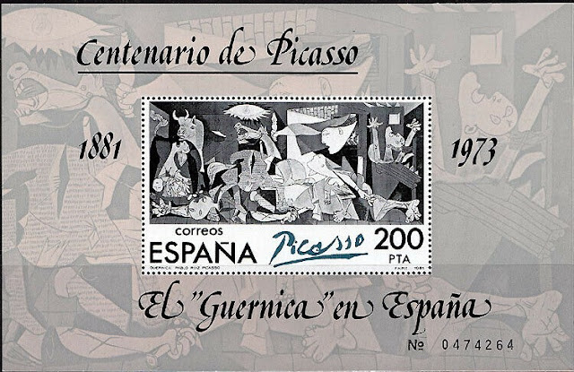 Spain 1981 Picasso Centenary Souvenir Sheet