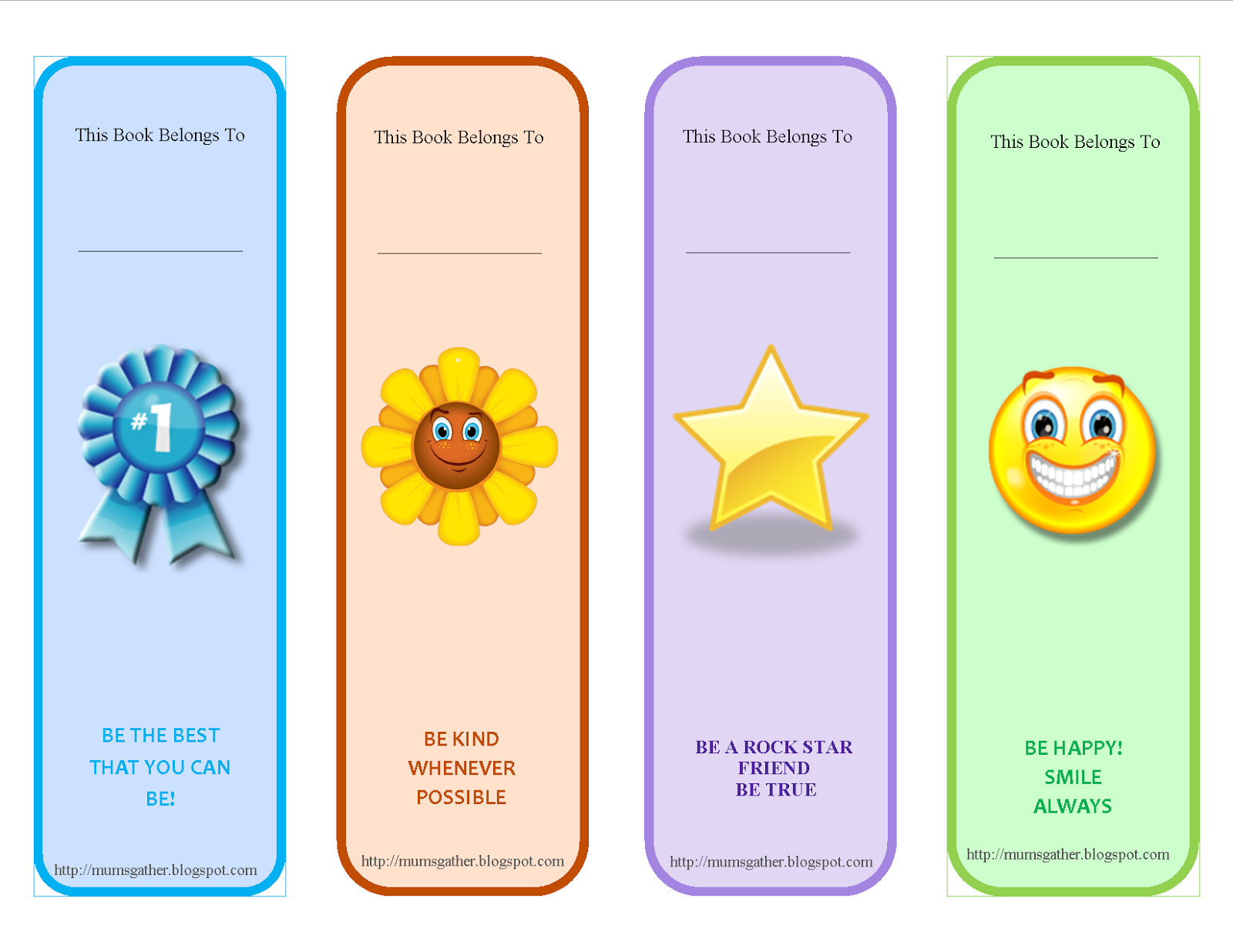 Free Printable Motivational Quotes Bookmark For Kids ~ Parenting Times