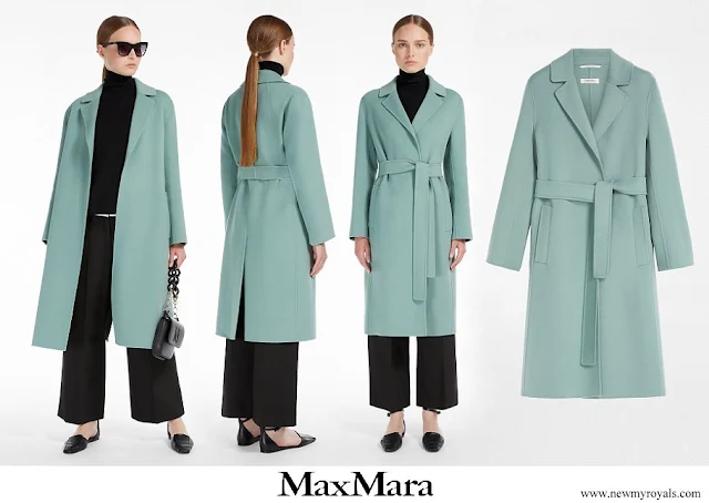 Princess Marie wore Max Mara wool belted coat