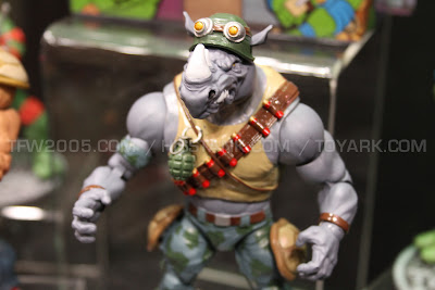 Playmates Teenage Mutant Ninja Turtles TMNT 2013 Toy Fair Display -  Bebop and Rocksteady figures