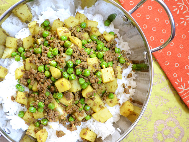 curry beef with peas