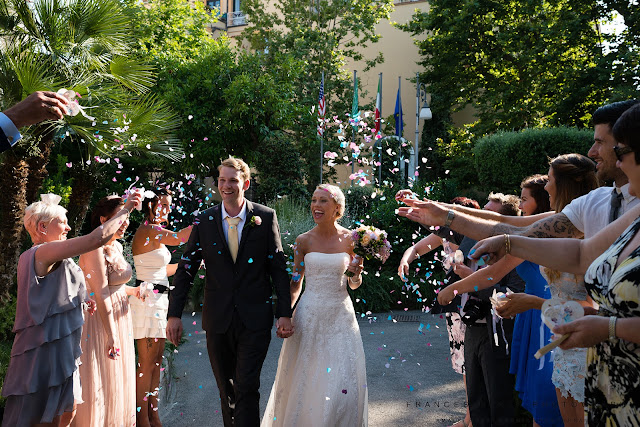 Wedding confetti in Sorrento