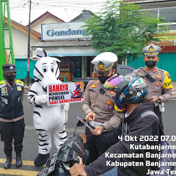 Polres Banjarnegara Sosialisasi Operasi Zebra Candi 2022 Pada Masyarakat