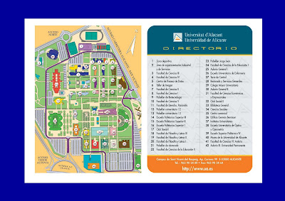 Imagen 02 labrujulazularte 2011/06/30 Montaje gráfico para Planillo y directorio de ubicaciones de la UA, Universidad de Alicante 2011