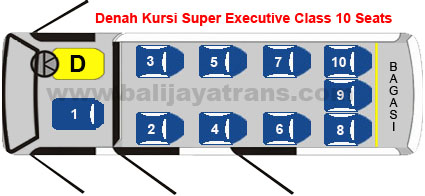 Super Executive Class 10 Seats | Balijayatrans.com