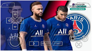 Download PES 2022 PSG Edition PPSSPP LITE 300 MB New Update Transfer & Best Graphics Real Face
