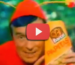 Propaganda do salgadinho Papitas Barcel com Chapolin Colorado para o México em 1983.