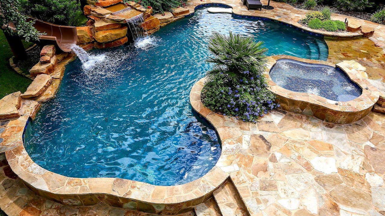 Swimming Pool Designs With Slides
