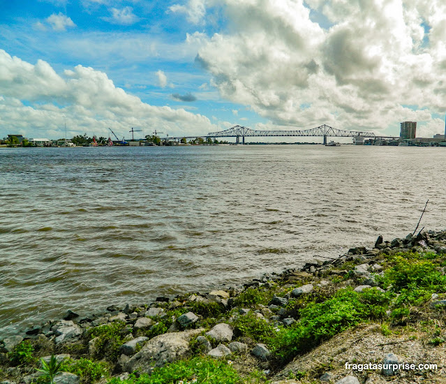 O Rio Mississípi em Nova Orleans