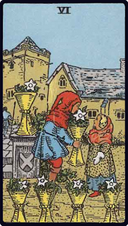 The 6 of Cups - Tarot Card from the Rider-Waite Deck
