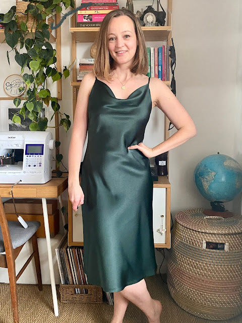 Diary of a Chain Stitcher: Sicily Slip Dress in Satin Backed Crepe from The Fabric Store