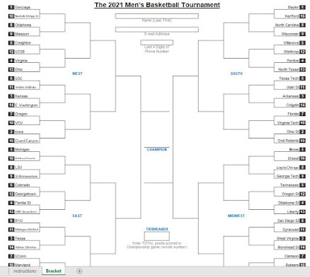 march madness 2021 bracket spreadsheet template