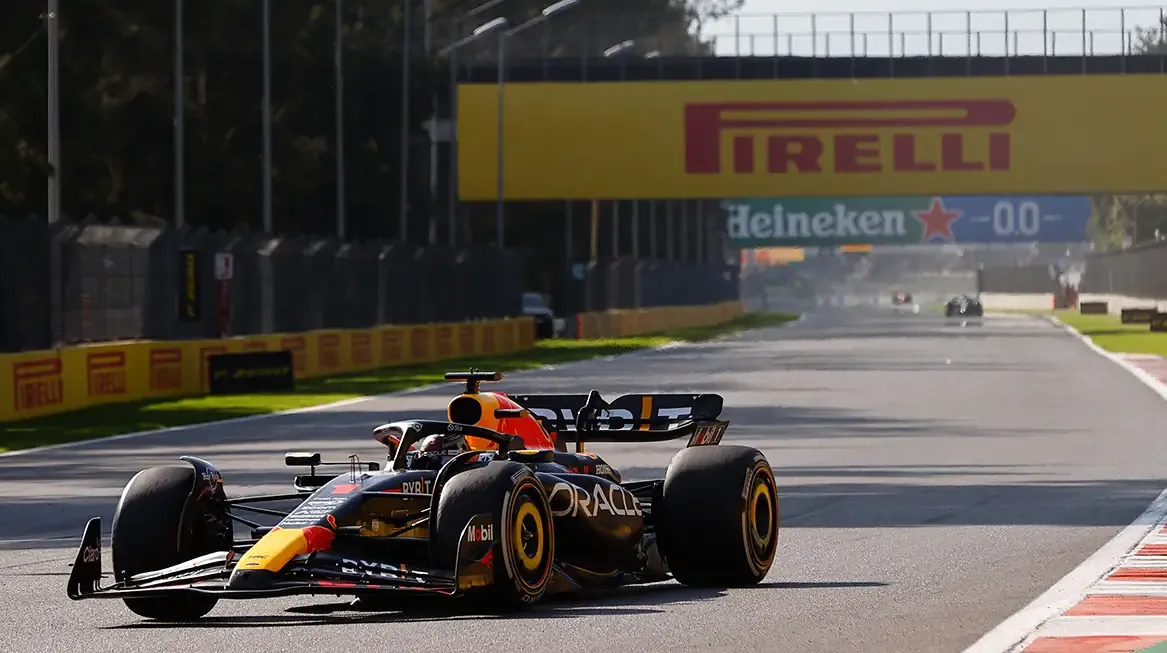 Max Verstappen nel gran premio del Messico 2023