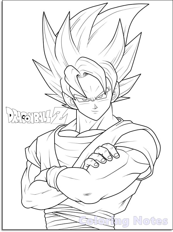 Dragon Ball Z Coloring Pages For Kids Coloring And Drawing