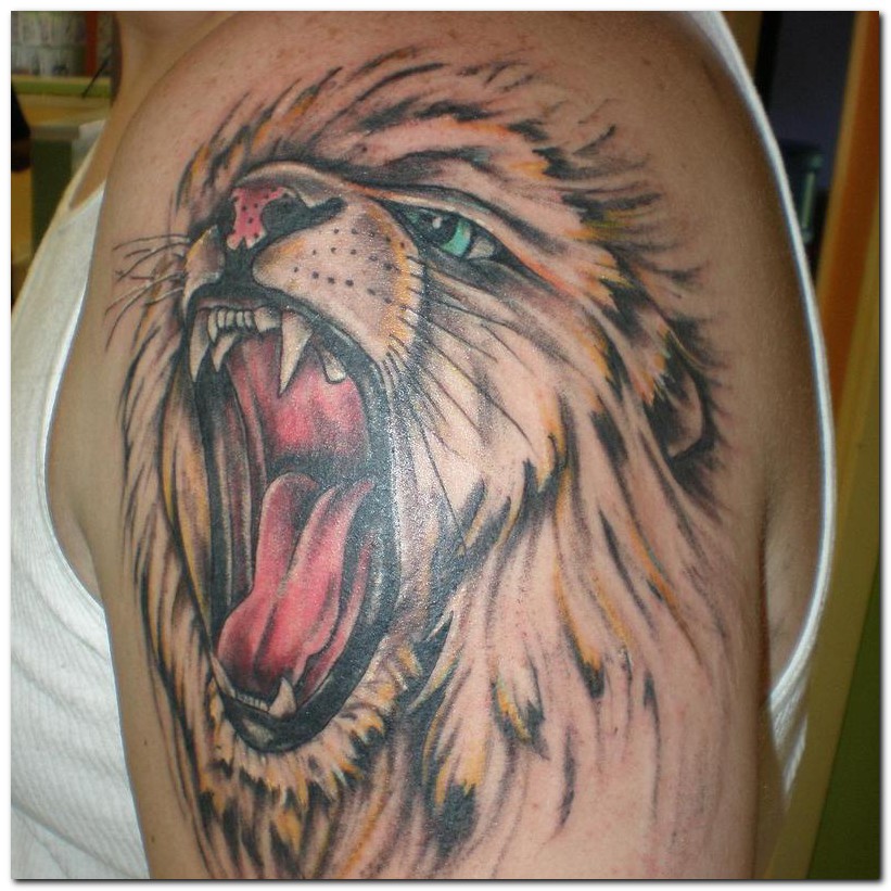 Japanese Lion Tattoos