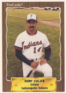 Romy Cucjen 1990 Indianapolis Indians card