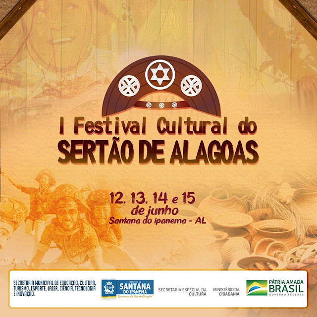 Prefeitura de Santana do Ipanema divulga programação oficial do I Festival Cultural  do Sertão de Alagoas