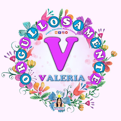 Nombre Valeria - Carteles para mujeres - Día de la mujer
