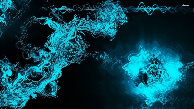 Neon HD Wallpaper Free Download - Blue Neon Waves