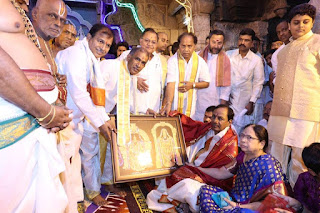 Telangana CM KCR at Tirumala