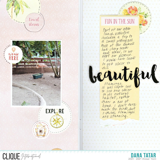 Punta Cana Dominican Republic Travelers Notebook Created with the P13 Sunshine Collection