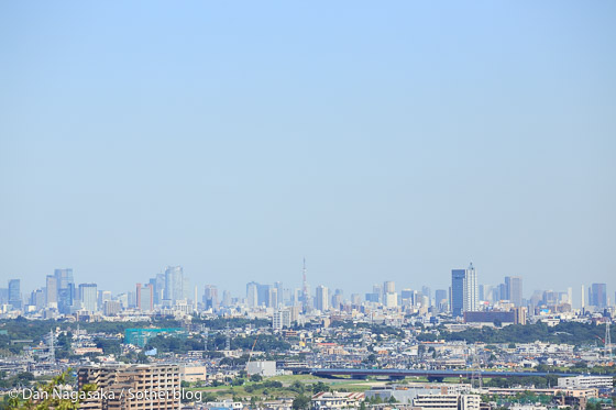 枡形展望台から見える東京タワー