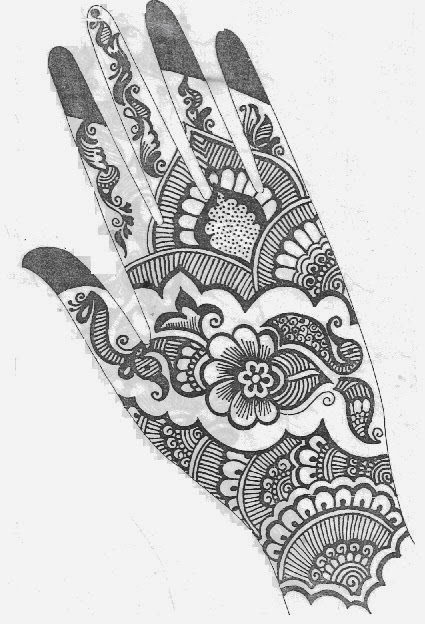 Henna For Wedding Mehndi Design Right Hand Front Side