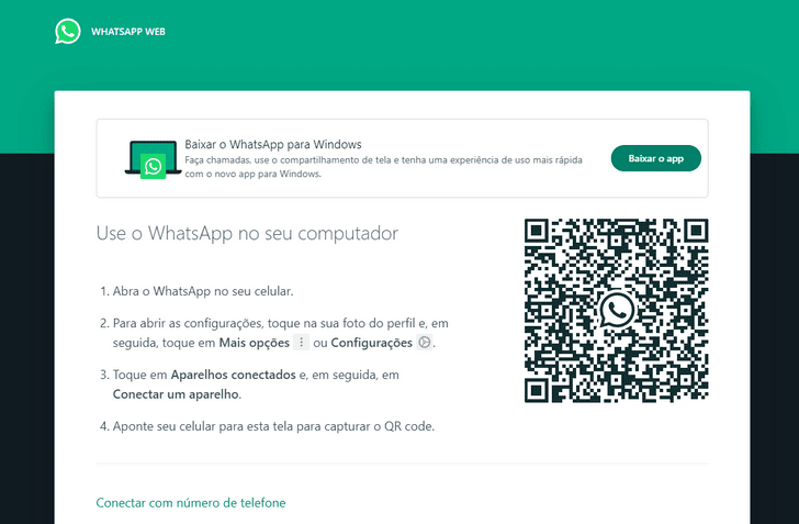 Acessando o WhatsApp Web