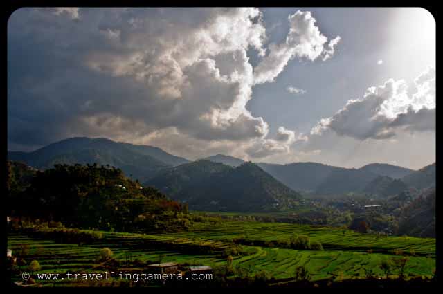 Visiting HomeTown (in Himachal Pradesh) is often Rejuvenating, Fun... and Necessary: Recently I visited my HomeTown during Good Friday vacations after a very long time. It was very good break from Hot Summers of Delhi and I enjoyed it. I belong to Mandi District of Himachal Pradesh and my Home is surrounded by green landscape with lots of Trees, Chirping birds in early morning and freshening air.: Posted by VJ on PHOTO JOURNEY @ www.travellingcamera.com : VJ, ripple, Vijay Kumar Sharma, ripple4photography, Frozen Moments, photographs, Photography, ripple (VJ), VJ, Ripple (VJ) Photography, VJ-Photography, Capture Present for Future, Freeze Present for Future, ripple (VJ) Photographs , VJ Photographs, Ripple (VJ) Photography : Agriculture Land near to my Home Town... My Dad go for Morning Walk daily towards this area and I try to join him whenever I manage to wake up at 5:00 AM