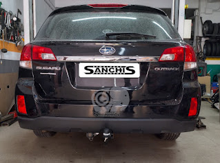 SUBARU OUTBACK 2011 - Bola Enganche Remolque Desmontable Vertical Invisible SANCHIS.