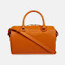 YSL Saint Laurent Classic Duffle 6 Bag in Orange Leather 322049 7507