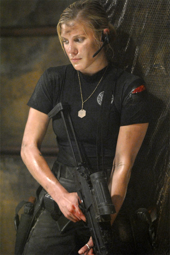 Katee sackhoff who played in battlestar galactica will be vic