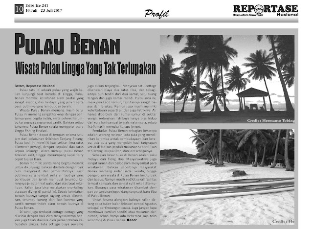 Visit Kepri Open Trip 2D1N Pulau Benan Island Call Telp 081210999347