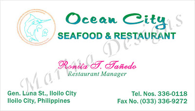 Ocean City Business Card Images