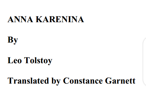 Anna Karenina -Novel [PDF]