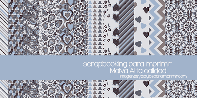 scrapbooking ideas en malva para imprimir