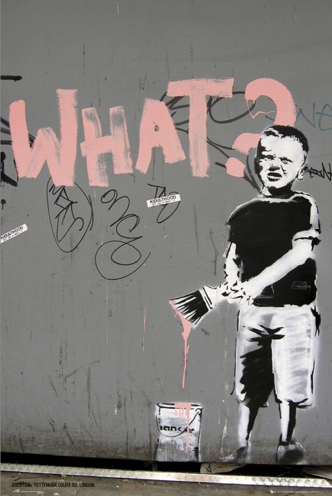 banksy graffiti artwork. Banksy Graffiti Art : Caught