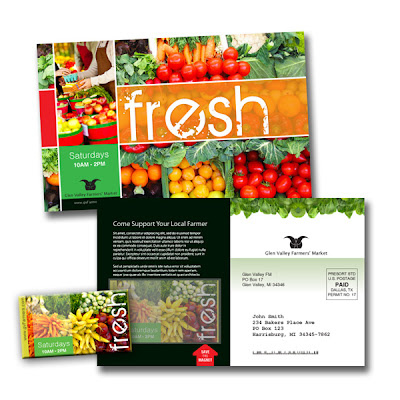 postcard mailer for farmers market