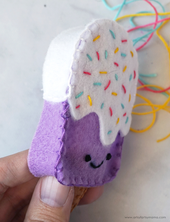 Felt Popsicle Plush Keychain